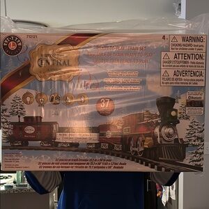 Lionel North Pole Central Train Set - Festive Red and Black